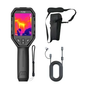 F2W Thermal Camera 256x192 IR Resolution, Thermal Imaging Camera with W-Fi, Super Resolution Image Enhance,-4°F to 1022°F,640x480 3.2" Screen Thermal Imager with 16 GB Storage, Carrying Case