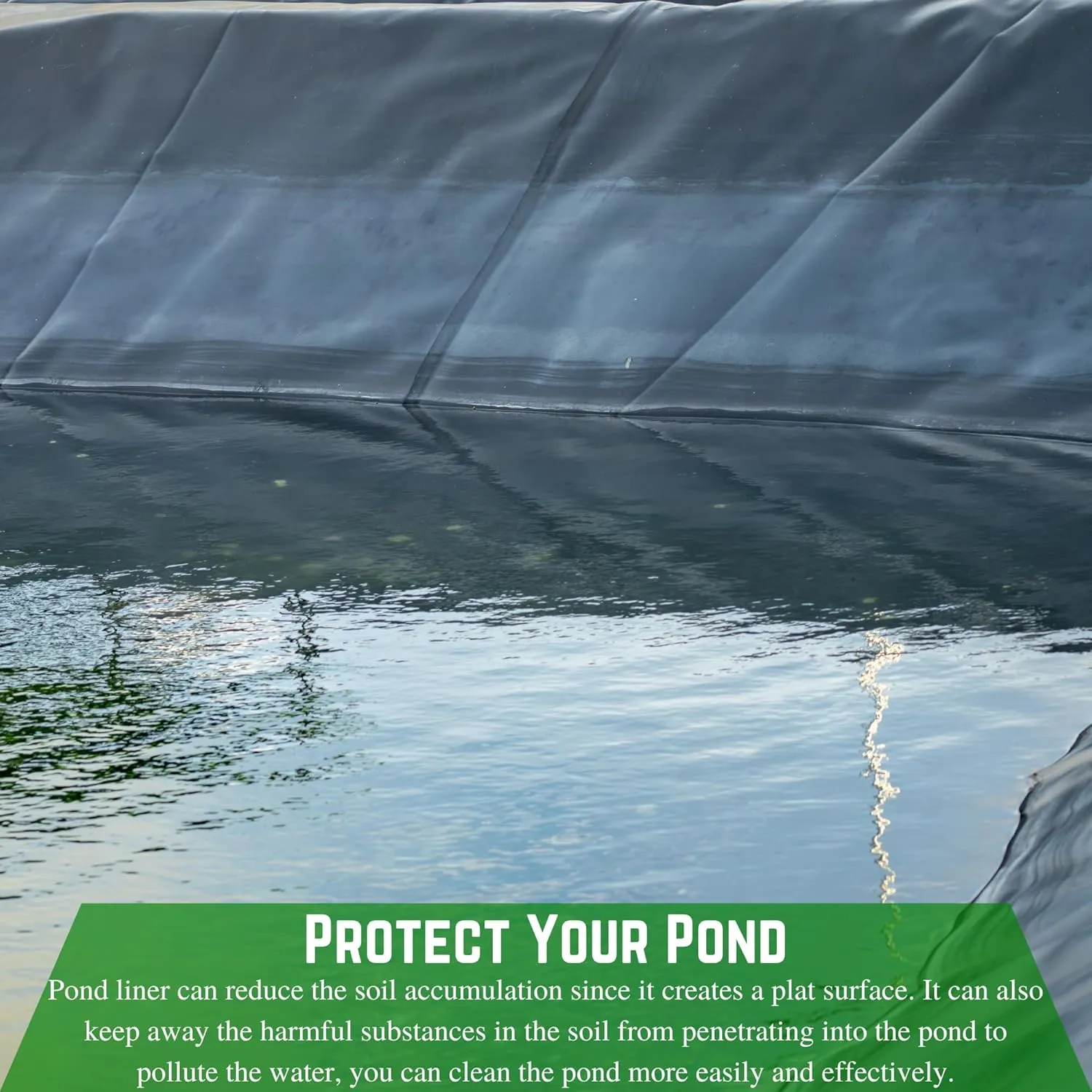 Farm Plastic Supply - 20 Mil Black/White Pond Liner - 20 Mil Fish Pond HDPE Liner, Pond Liners for Outdoor Ponds, Koi Ponds, Garden Fountain, Waterfall (6' x 25')