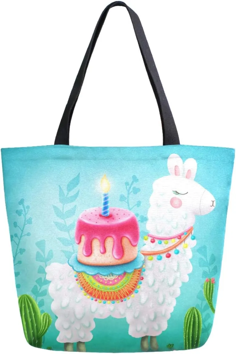 Fashion Beautiful Printed Pattern Extra Large Shoulder Tote Bag for Beach Travel Weekender Gym Grocery Shopping