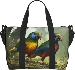 flightless birds print Travel Duffel Bag, Sports Tote Gym Bag, Swim Pool Bag Large Shoulder Tote Bag for Beach Weekender