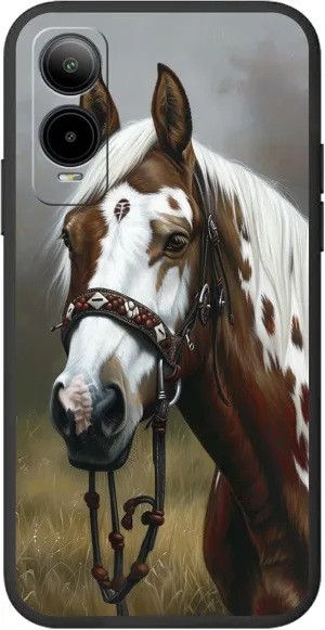 for Cricket Icon 6 Phone Case/AT&T Verge（SL219A Case for Women Men, Full Body Fit Ultra Thin Flexible Soft TPU Shockproof Protective Phone Case for Cricket Icon 6, Horse