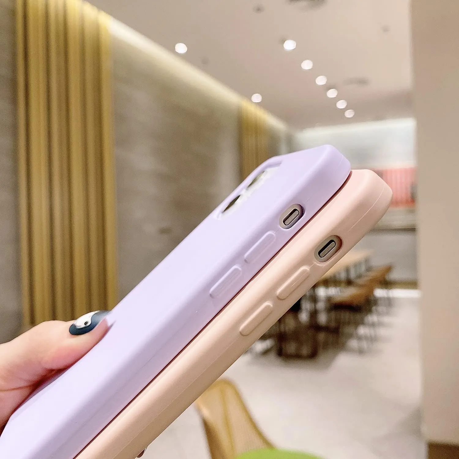for iPhone 16 Plus,Crossbody Phone Case with Shoulder Strap Soft Silicone Case with Adjustable Lanyard Cute Cool Wireless Charging Shockproof Protector Women Purple