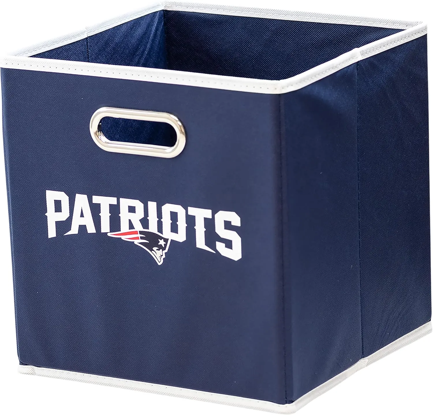 Franklin Sports NFL Storage Bins - Collapsible Cube Container   Storage Basket - NFL Office, Bedroom   Living Room Décor - 11"x11"