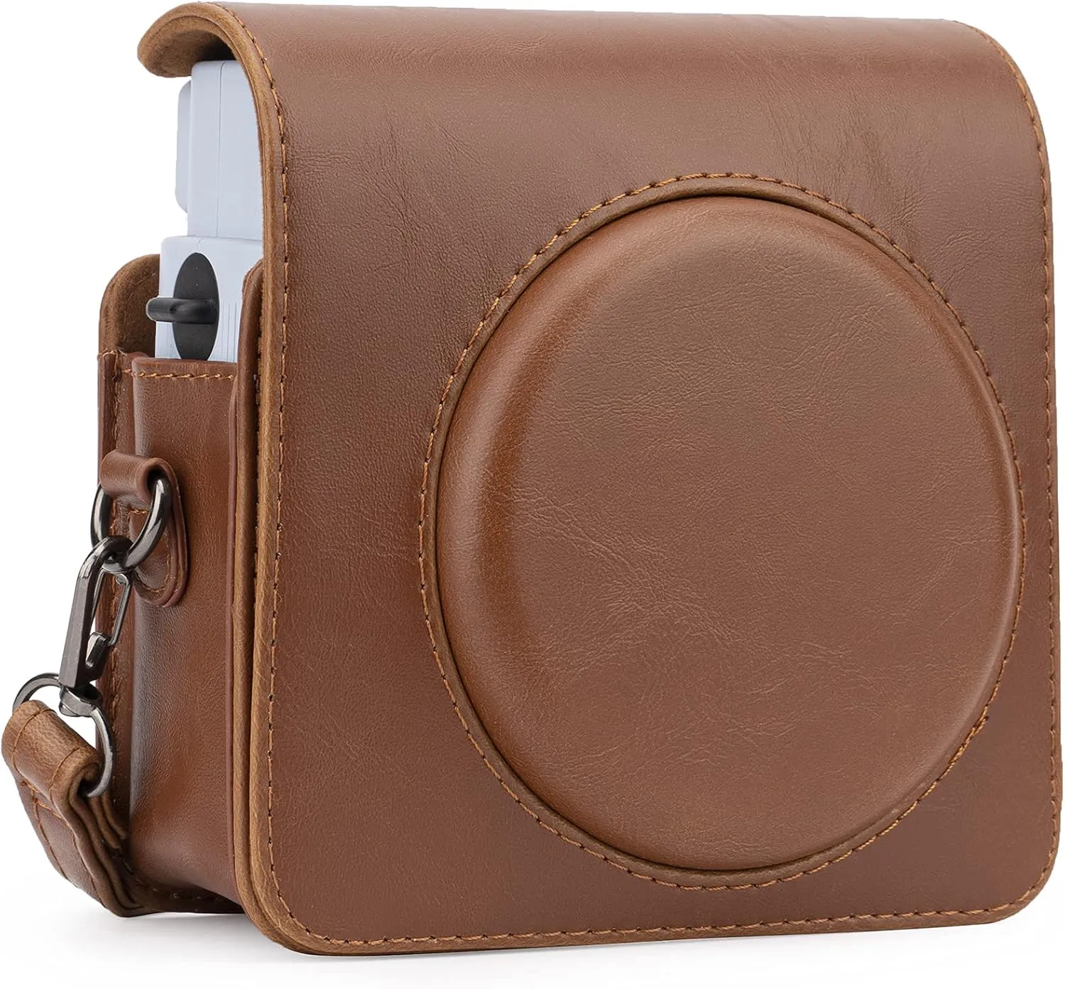 Frankmate Protective Case Compatible with Fujifilm Instax Square SQ1 Instant Film Camera, PU Leather Compact Case Bag with Adjustable Shoulder Strap
