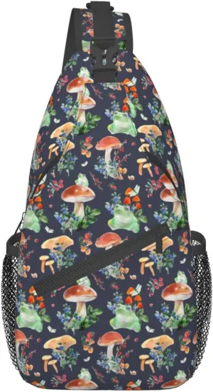Frog Sling Backpack Chest Bag Crossbody Shoulder Bag Gym Cycling Travel Hiking Daypack For Men Women