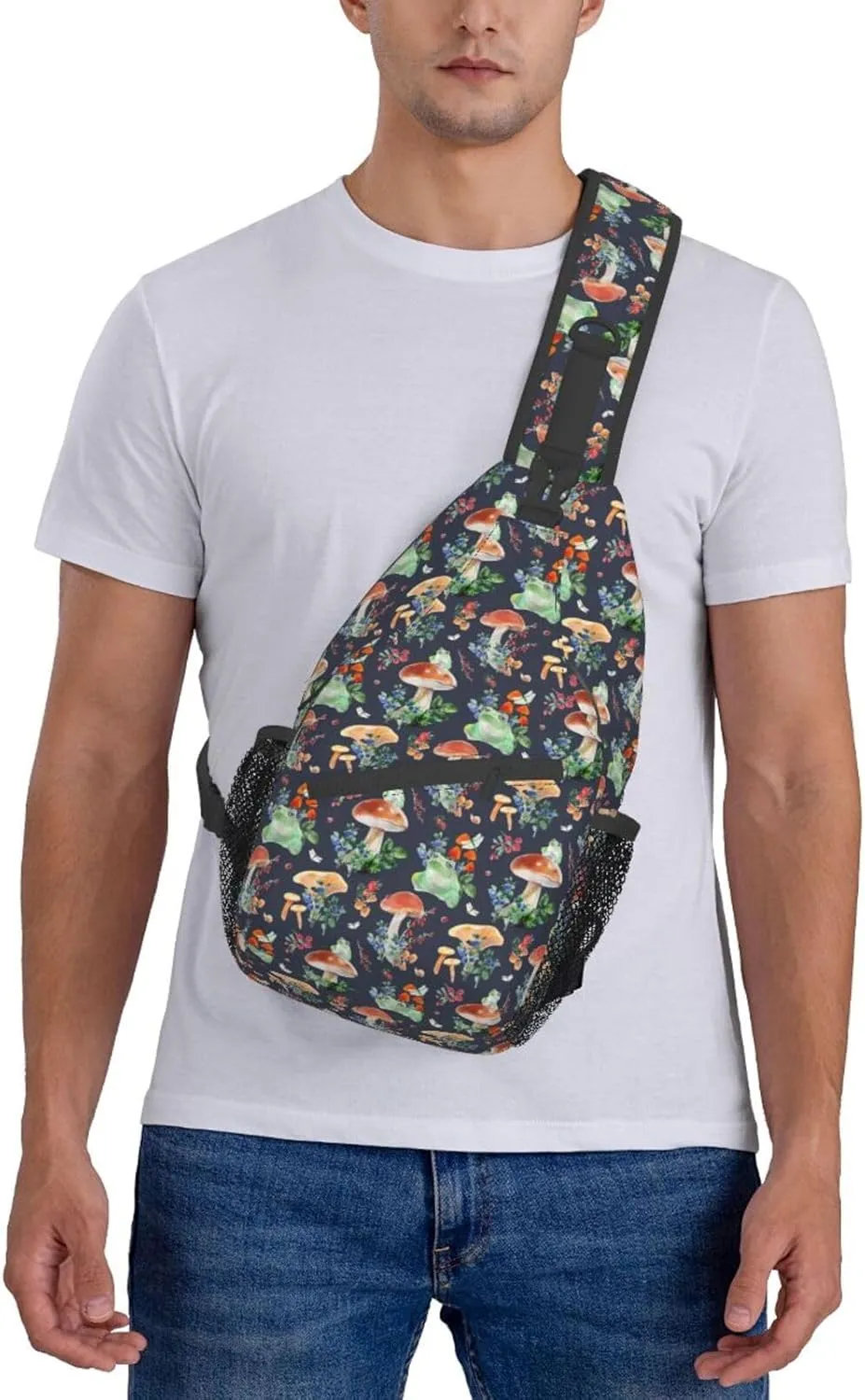 Frog Sling Backpack Chest Bag Crossbody Shoulder Bag Gym Cycling Travel Hiking Daypack For Men Women