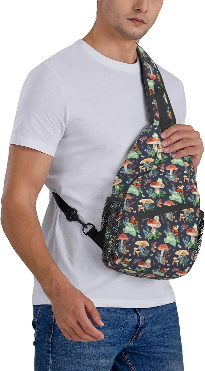 Frog Sling Backpack Chest Bag Crossbody Shoulder Bag Gym Cycling Travel Hiking Daypack For Men Women
