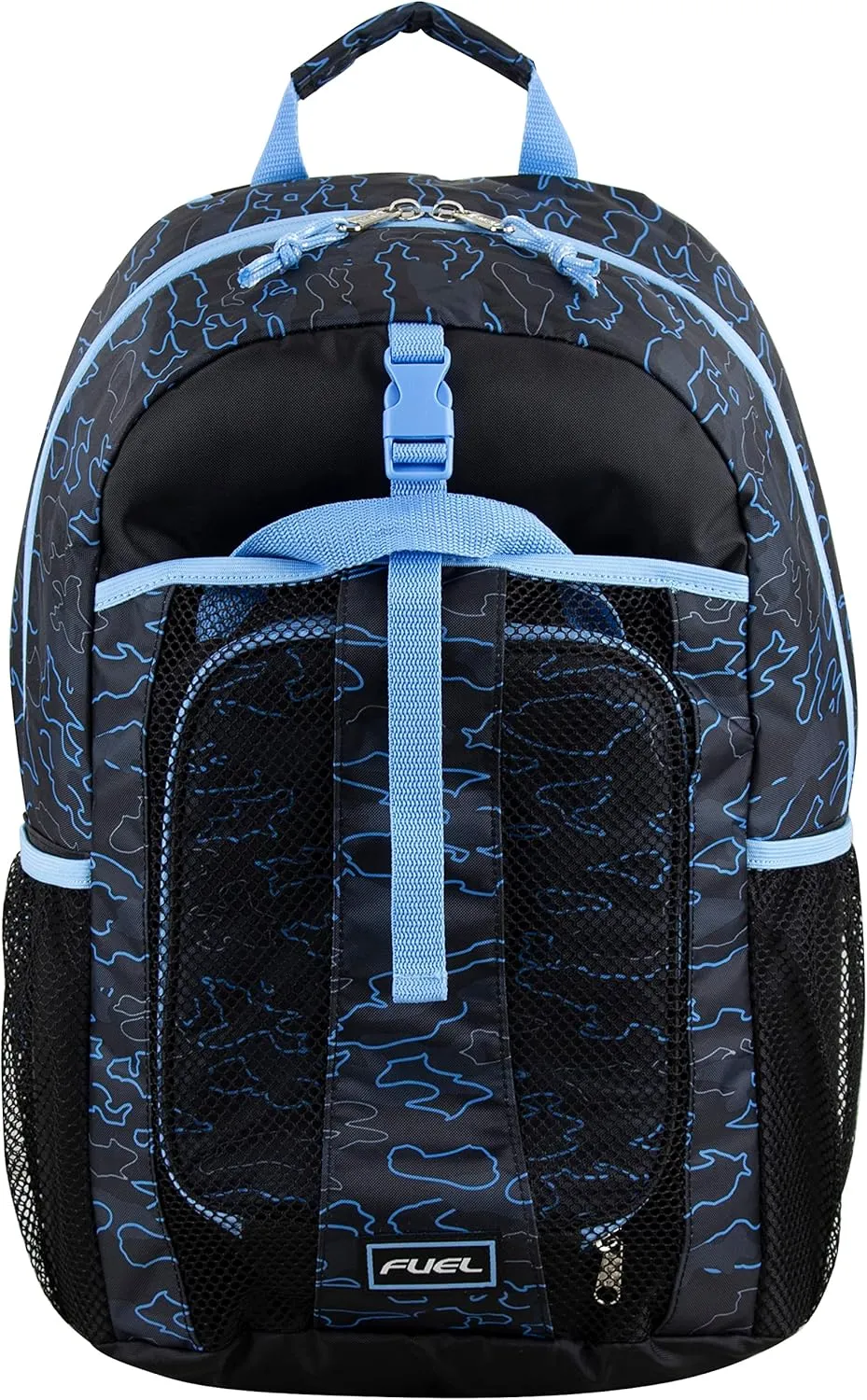 FUEL Water Resistant Dome Backpack Set Lunch Bookbag Bag Soft Reusable Insulated Cooler Lunch Box Thermal Travel Office Lunch Bag, Blue Marble