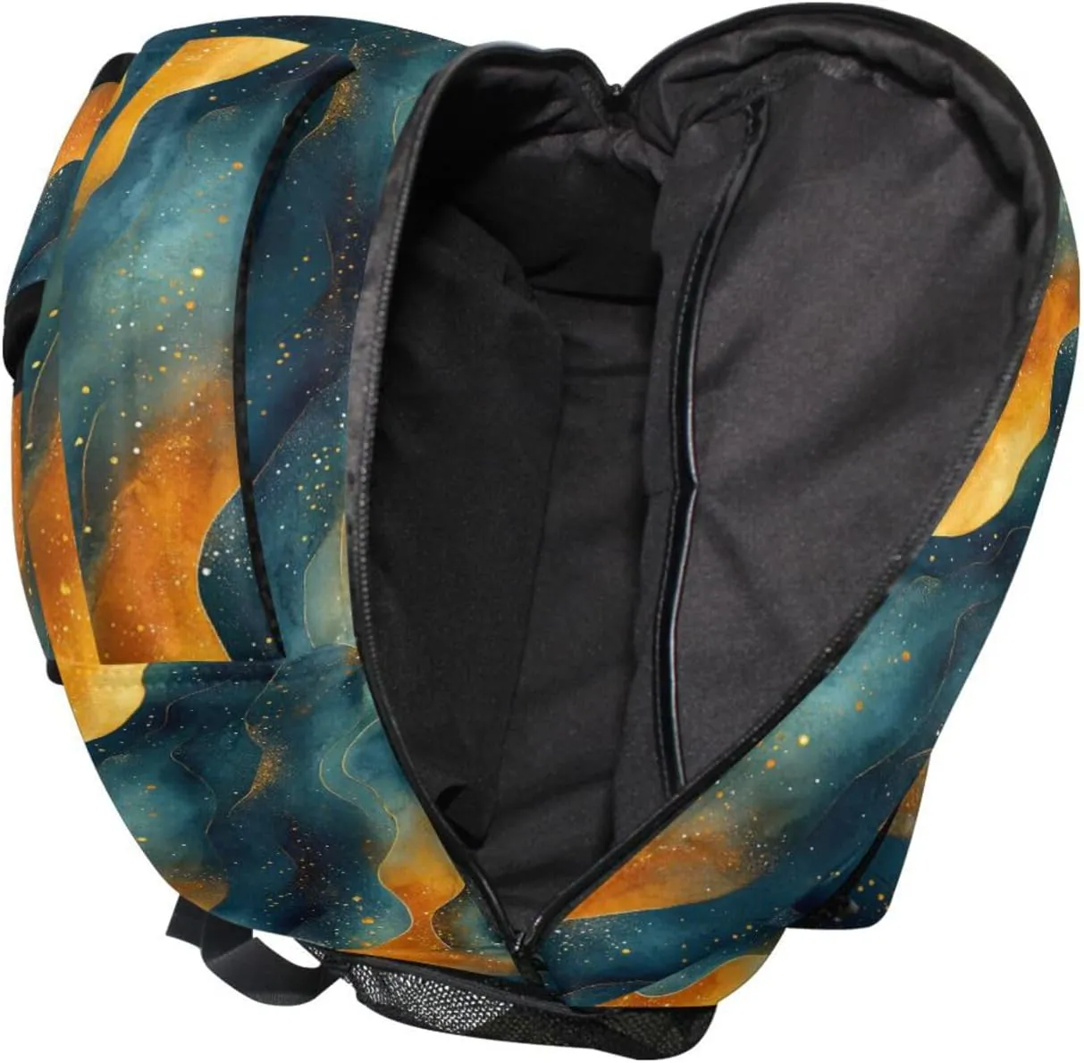 Fun Backpack for Teacher Nurse Fashion Stylish Travel Bags with Chest Strap for College Work Orange Navy Blue Sage Green
