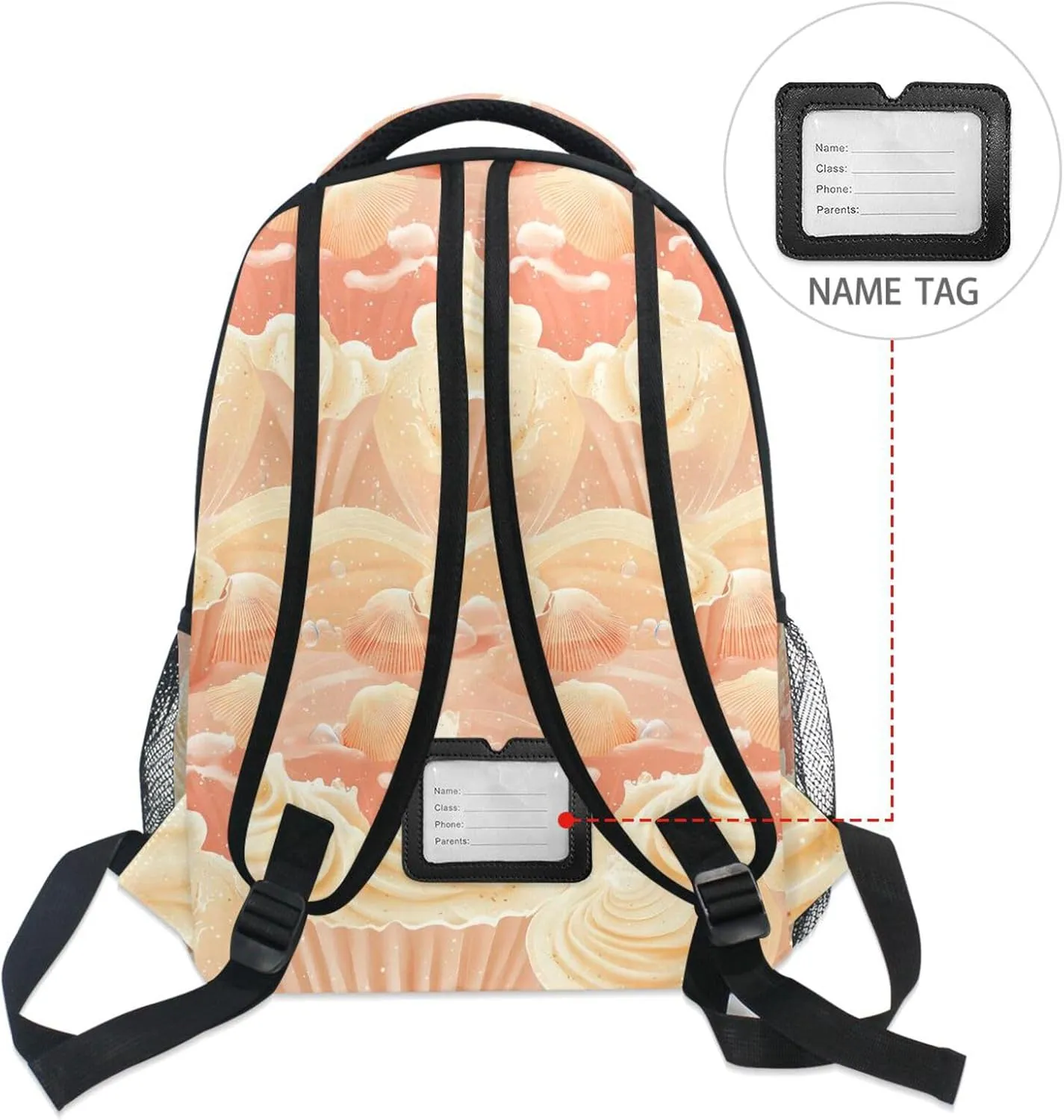 Fun Backpack for Women Men Waterproof Backpack With Water Bottle Pocket with Chest Strap for Business Work College Travel Trip Instant Oatmeal Italian Style