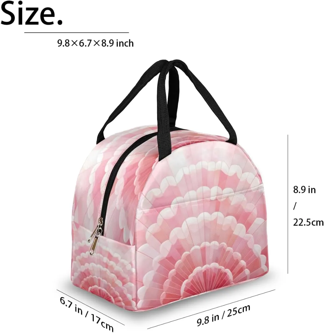 Funny Romance Texture Lunch Tote Bag Reusable Insulated Bags Waterproof Adult Portable Meal Cooler Pack for Women Men Picnic Office Work Travel