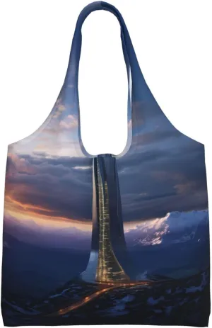 Future Tower of Mount Albert Shoulder bag - convenient to carry, suitable for shopping, work and study