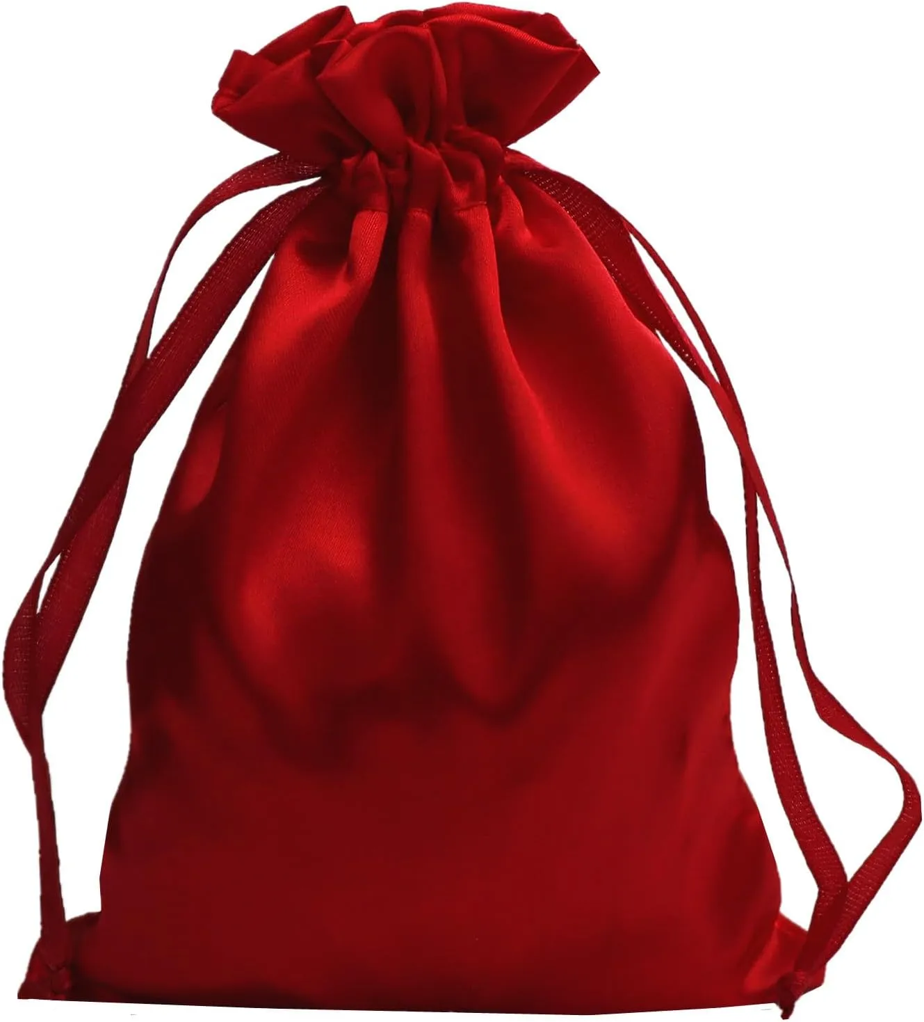 Gbateri 35 PCS Satin Gift Bag Drawstring Pouch Bags - Jewelry Fabric Drawstring Pouches - Baby Shower Bags - Christmas Gift Bags - Party Favor Bags for Wedding Favors Bridal Shower Birthday Candy(Red)