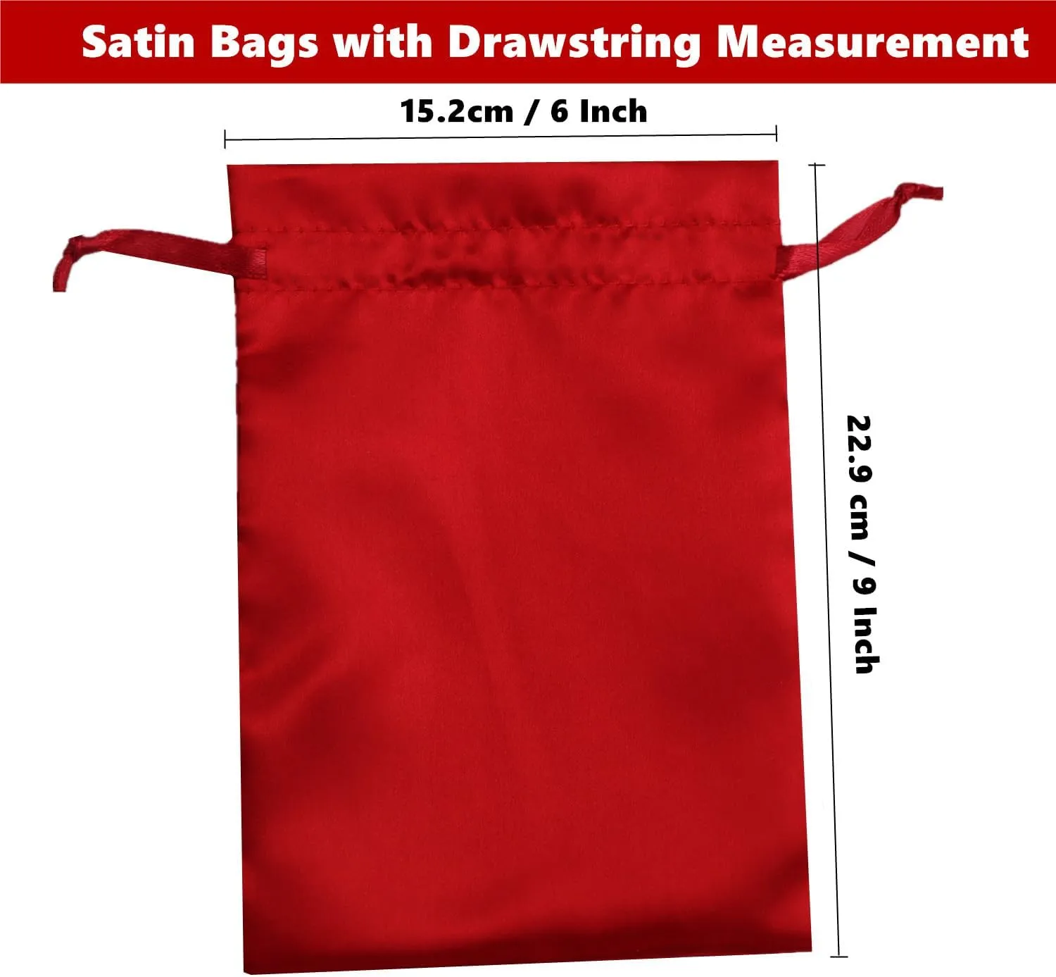 Gbateri 35 PCS Satin Gift Bag Drawstring Pouch Bags - Jewelry Fabric Drawstring Pouches - Baby Shower Bags - Christmas Gift Bags - Party Favor Bags for Wedding Favors Bridal Shower Birthday Candy(Red)