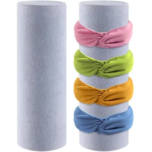 Geetery 2 Pcs Vertical Headband Holder Organizer Hairband Display Stand Headband Stand for Women Hair Hoop Accessories(Gray)