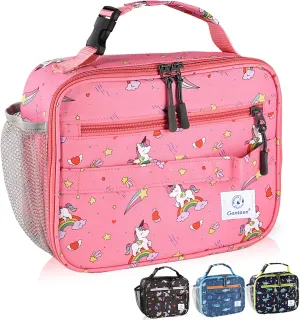 Genteen Lunch Box Kids, Prints Insulated Lunch Bag Kids Boys Girls,Soft Bag Mini Cooler Back to School Thermal Meal Tote Kit Lunch Box for School,Work,Outdoor - Star