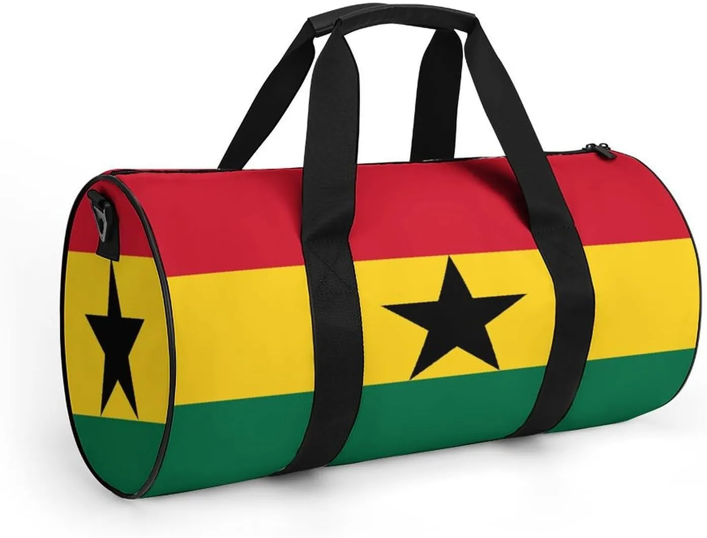 Ghana Flag Gym Bag for Men Women with Wet Pocket Travel Duffel Sports Overnight Weekender
