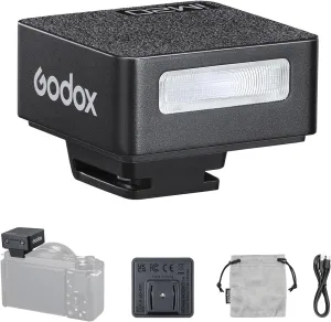 Godox iM20 Camera Flash, Hot Shoe Mini Camera Flash with GN10, 5 Levels Power, 440 Full-Power Speedlite,3s Recycle time Speedlight for Sony (A7R V/A7 III/RX100 VII,etc.) Nikon/Canon/Fuji