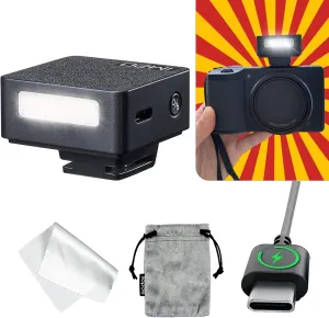 Godox iM20 Camera Flash - USB C Charging/5 Levels/470 mAh Built-in Battery/GN10/440 Full-Power Flashes/3s Recycle Times/Manual Godox Flash for Sony zv1/Sony zve10/etc. NOT for ZV-1F