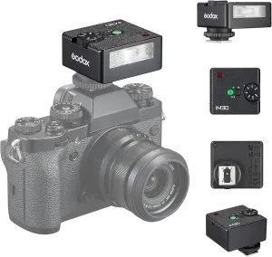 Godox iM30 Camare Flash,Mini Flash Speedlite,GN15 with 13 Levels Flash Power, CCT 6500K±200K with S1/S2 Optical Control for Fuji, for Canon, for Nikon, for Sony, for Olympus Camera