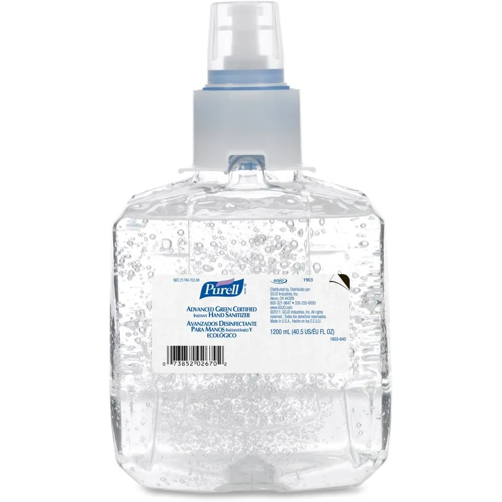 GOJO 1903-02 PURELL ADVANCED HAND SANITIZER GREEN CERTIFIED INSTANT 1200ML (1 PER CASE)