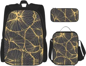 Golden Leaf Large capacity durable school bag   pencil case   lunch bag, accompany your children to study happily every day