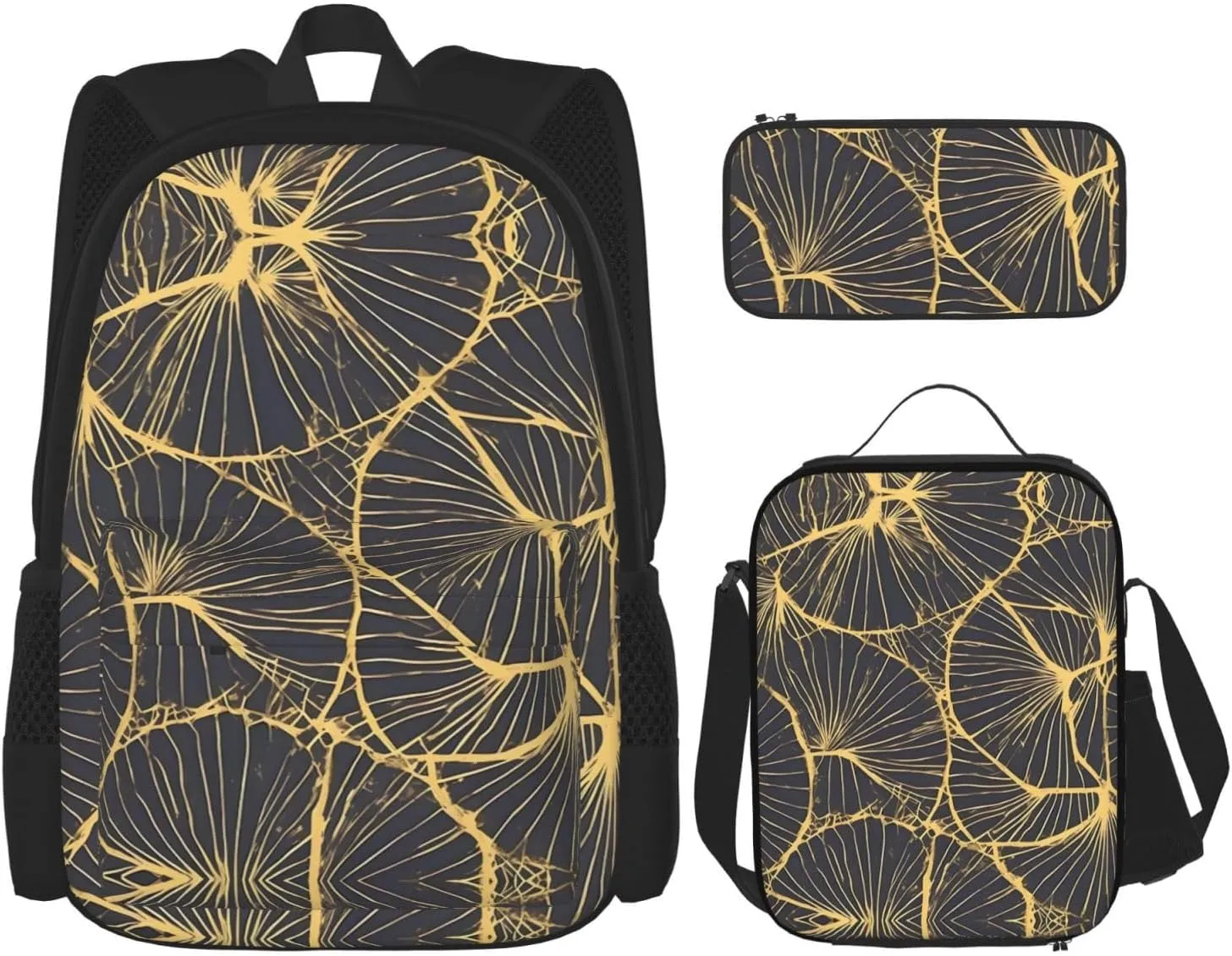 Golden Leaf Large capacity durable school bag   pencil case   lunch bag, accompany your children to study happily every day