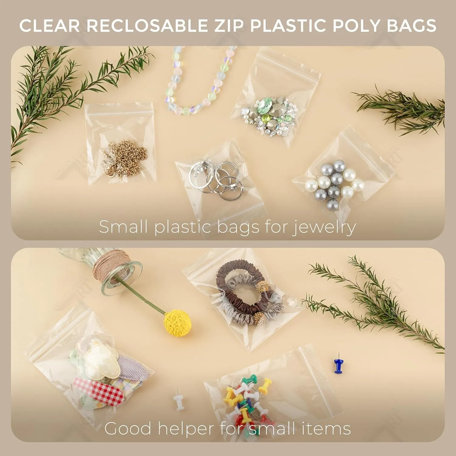 Golden State Art, 8" x 10" (200 Count) Clear Plastic Zip Bags, 3 Mil Reclosable Zipper Bags for Art Prints, Brochure, Photos, Handicraft Gift