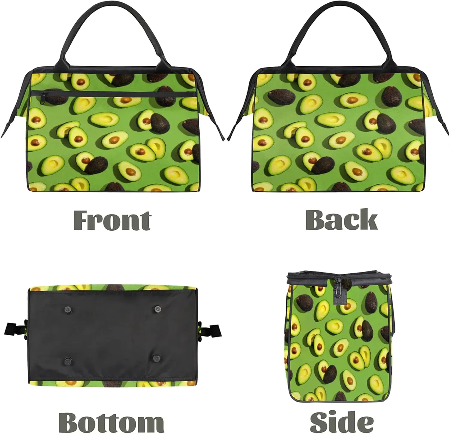 Green Kiwano Abstract Travel Duffel Bag Gym Tote Bag for Women Men Waterproof Weekend Overnight Bag Carry On Tote Luggage with Pocket Personal Item Bags Sports Bag fit Travel Sports Gym Yoga