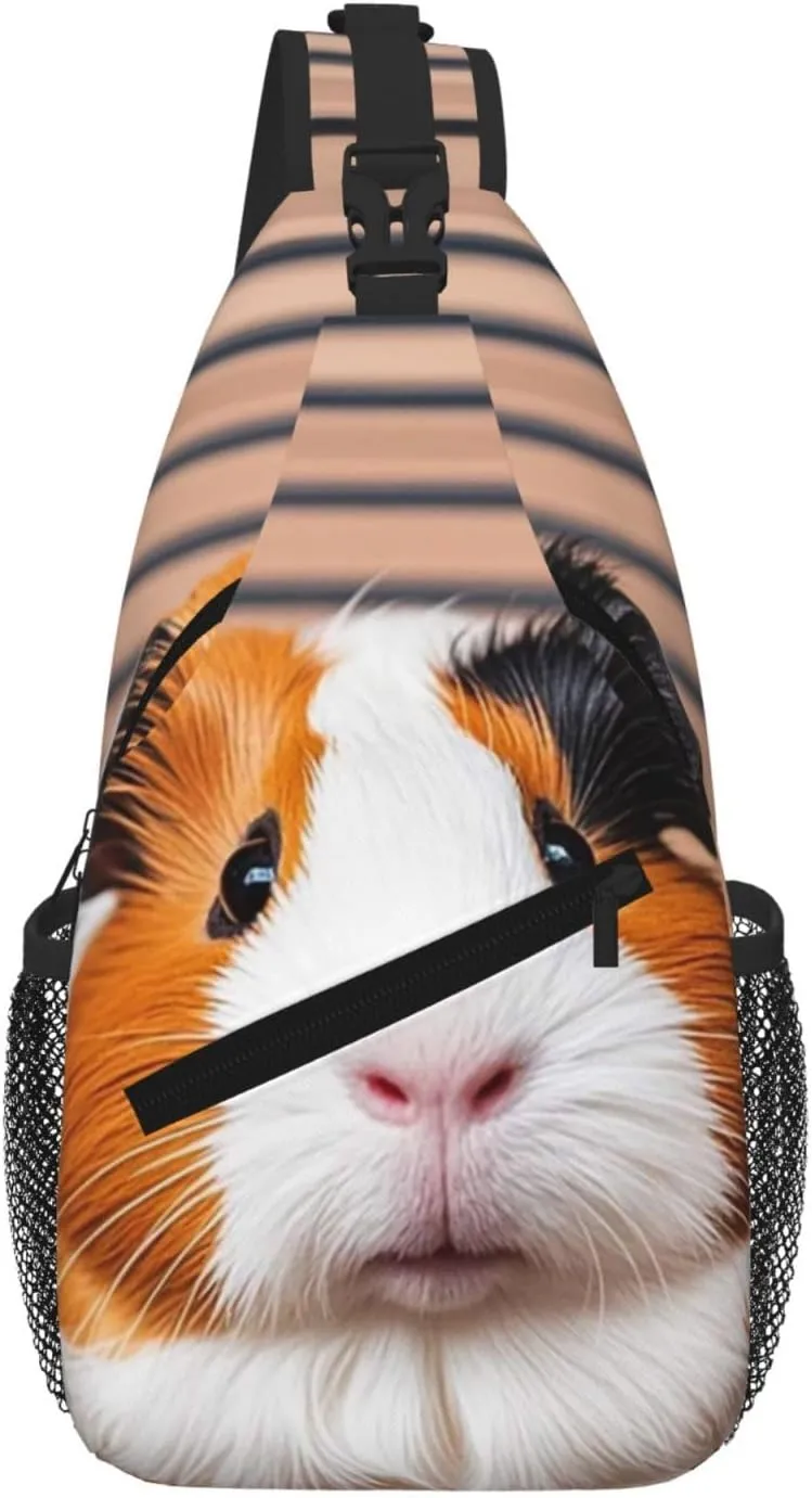 Guinea Pigs Sling Bag For Women Men Travel Hiking Backpack Crossbody Shoulder Chest Bags Casual Daypack