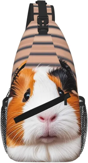 Guinea Pigs Sling Bag For Women Men Travel Hiking Backpack Crossbody Shoulder Chest Bags Casual Daypack