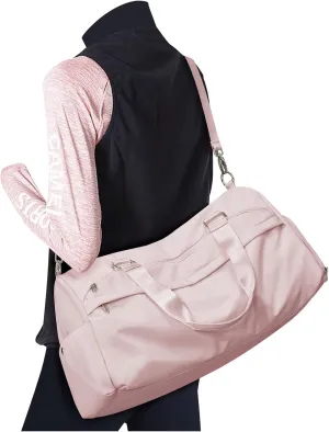 Gym Bag for Women Men, Sport Duffle Bag with Shoe Compartment, Waterproof Travel Shoulder Bag, Carry on Tote Bag for Workout, Yoga, Swimming