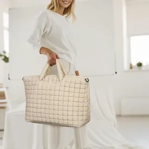 gym bag pink  weekender beige