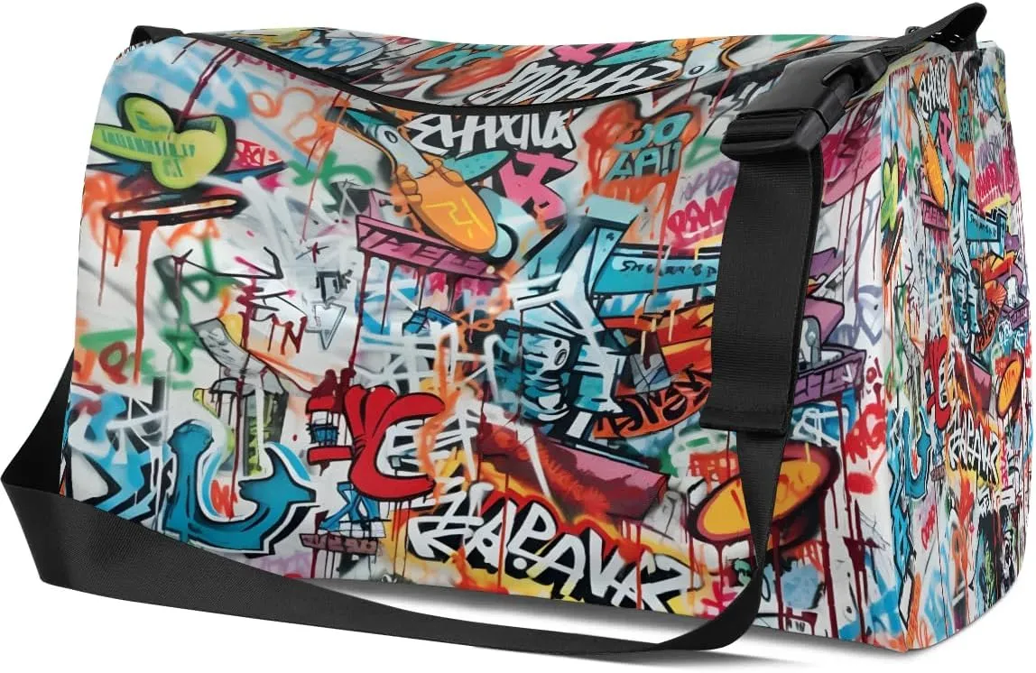 Gym Bags for Men 14.8 Inch Lightweight Carry On Bags for Airplanes Waterproof Duffle Bag for Travel, Abstract-Patterns Exquisite