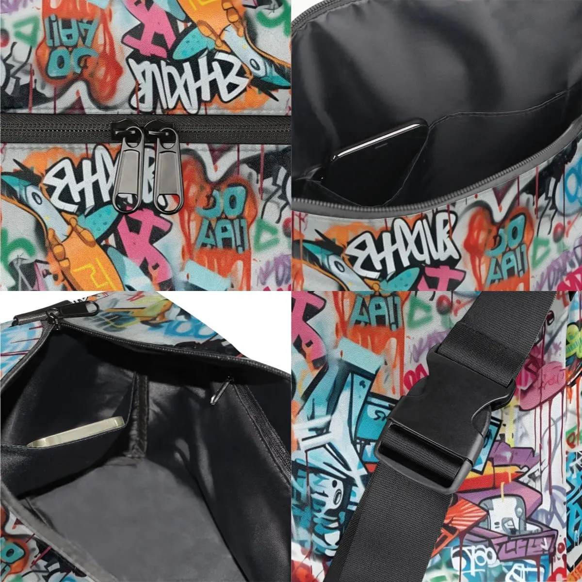 Gym Bags for Men 14.8 Inch Lightweight Carry On Bags for Airplanes Waterproof Duffle Bag for Travel, Abstract-Patterns Exquisite