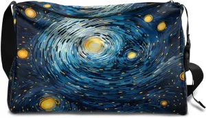 Gym Bags for Men 14.8 Inch Lightweight Carry On Bags for Airplanes Waterproof Duffle Bag for Travel, Abstract-Printing Exquisite