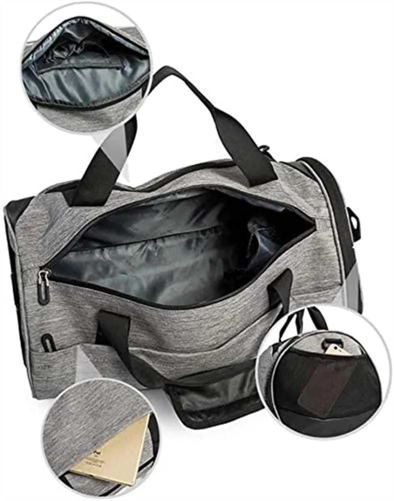 Gym Duffle Bag, Sports Gym Bag with Wet Pocket & Shoes Compartment for Women & Men, Suitable for Fitness Exercise and Outdoor Travel
