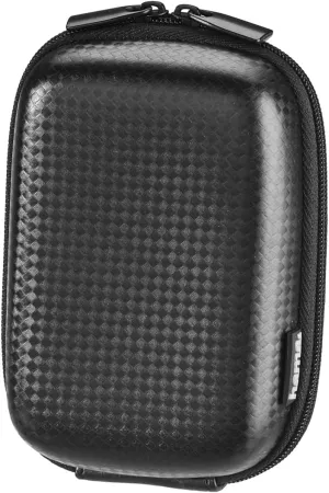 Hama Camera Bag - Sturdy Hardcase in Carbon-Style - Ideal as a Small Photo Camera Case and for Camera Storage - Color: Black