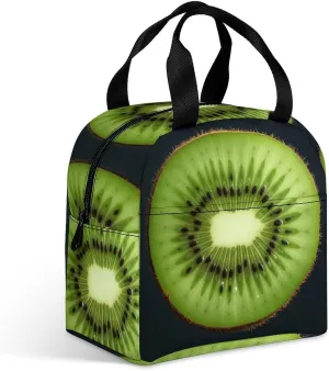 Hand-held Lunch Bag,Kiwi Slice Print Lunch Box Bag,fresh Lunch Box Handbag,large Capacity Lunch Bag