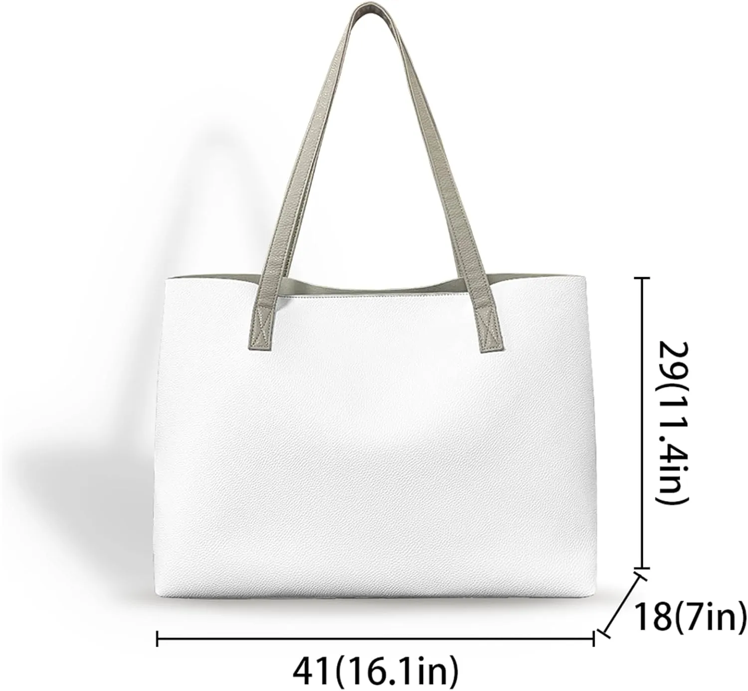 Handbags Pu Leather Shoulder Tote Bag for Women with Wristlet Wallet Purse and Cosmetic Travel Bag Set of 3