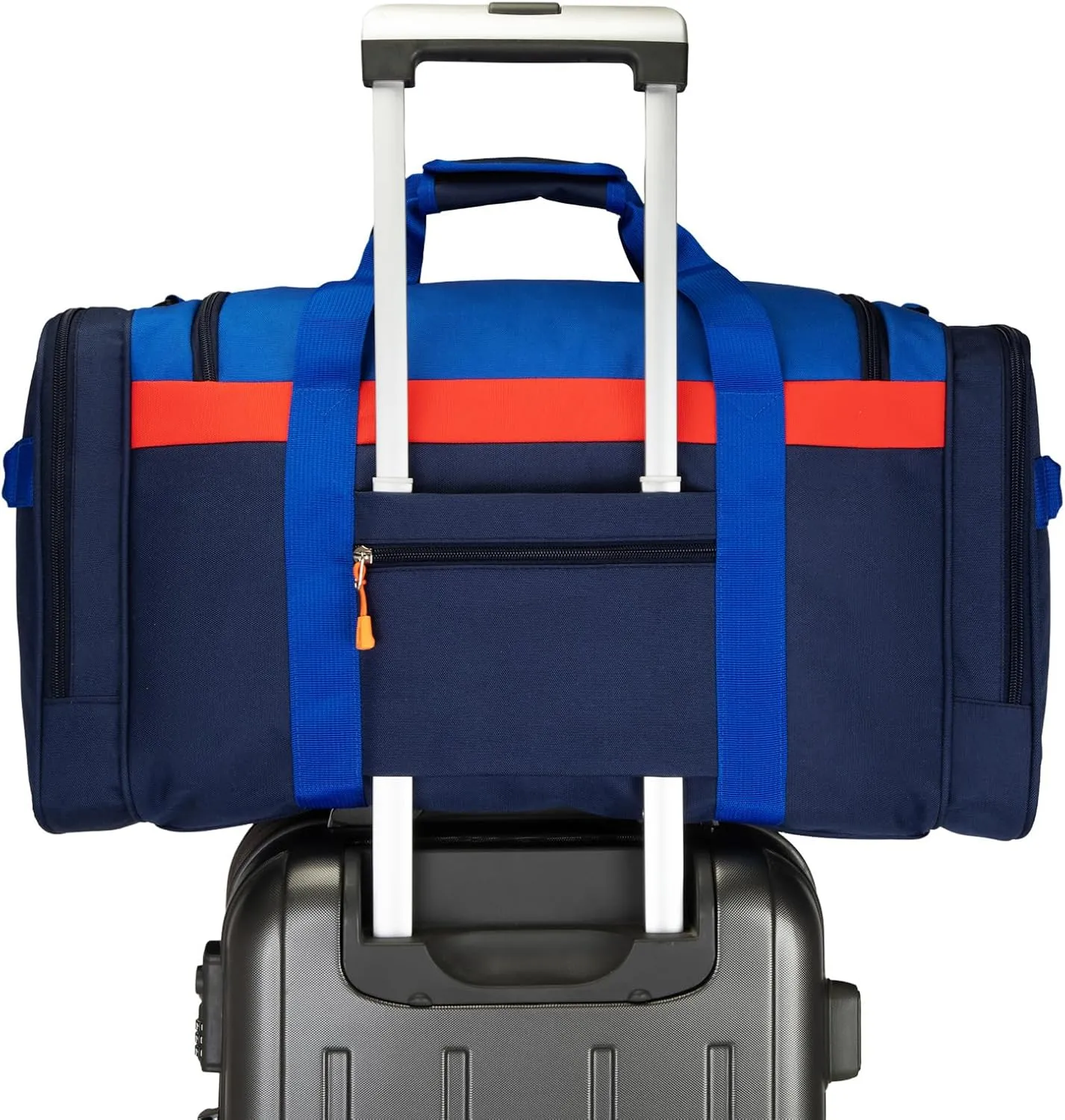 HawLander Large Kids Duffle Bag for Travel, Overnight, or Weekender, 20" inch (Dark Blue)