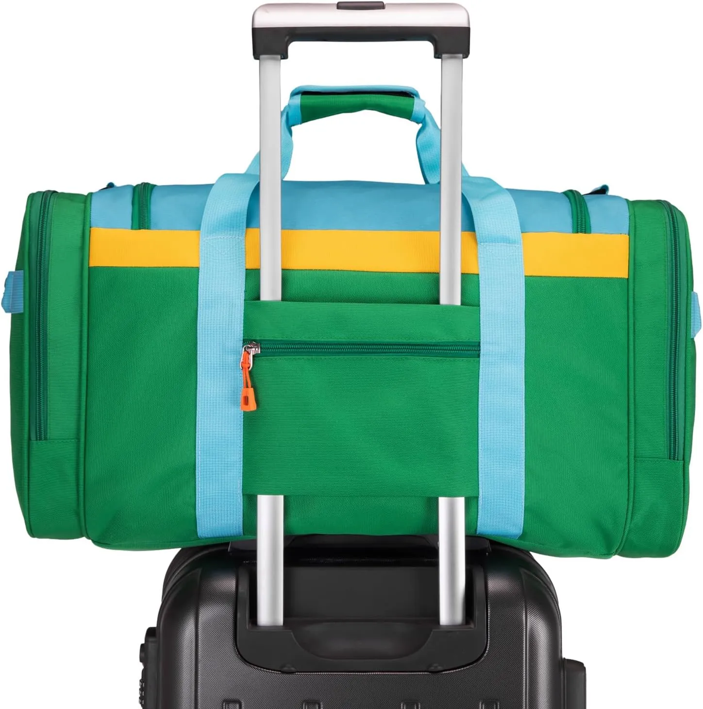 HawLander Large Kids Duffle Bag for Travel, Overnight, or Weekender, 20" inch (Green Yellow)
