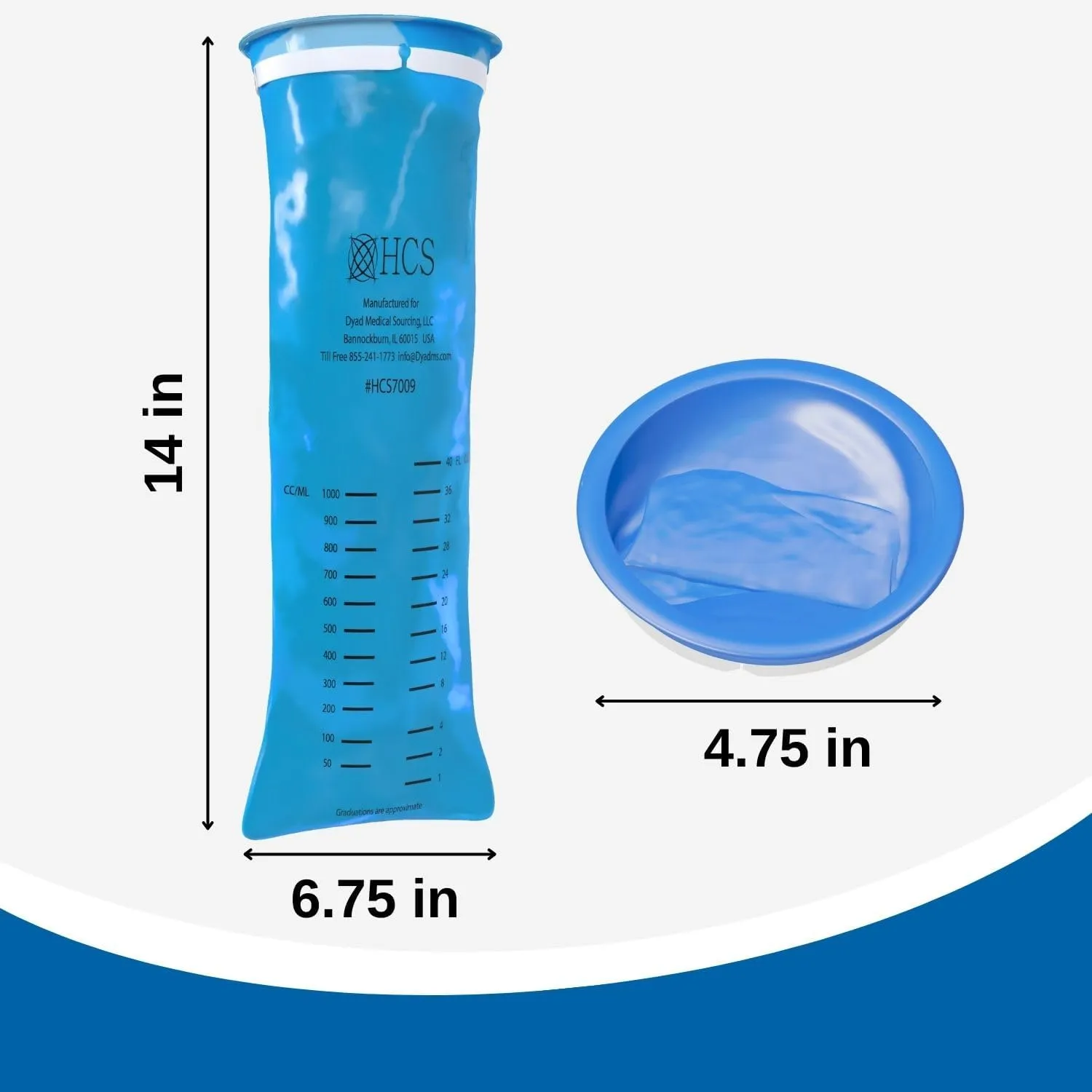 HCS Emesis Bags Disposable - Premium, Hospital Grade, Adults & Kids - Vomit Bags Disposable for Car, Travel, Home Use - Throw Up, Barf, Puke - 24, Strong (40 fl oz)