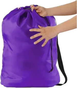 Heavy Duty Laundry Utility Storage Bag w/ Shoulder Strap, 22" x 28", 210 Denier Polyester, Holds 2 Loads or 35 lbs, Dorm Camping Tent Storage, Organize and Store Blankets, Clothes, Yarn, and Fabric