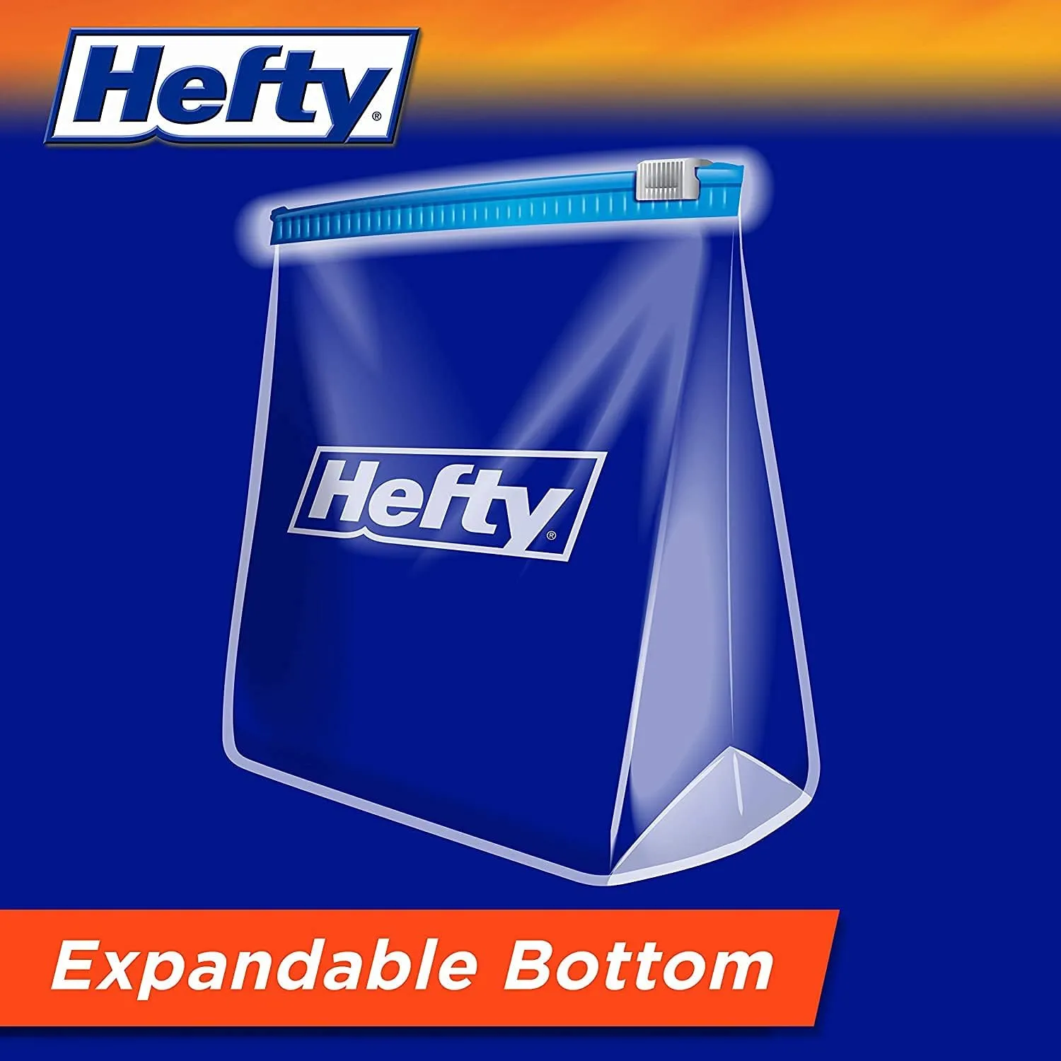 Hefty Freezer Slider Bags, Quart, 15 CT (Pack - 3)