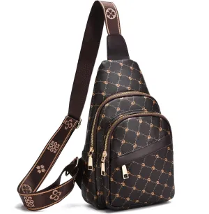 I IHAYNER Small Sling Bag for Women Vegan Leather Fanny Pack Fashion Crossbody Bags Chest Bag for Travel Work Coffee