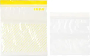 IKEA Istad Plastic Freezer Bag, Yellow/White