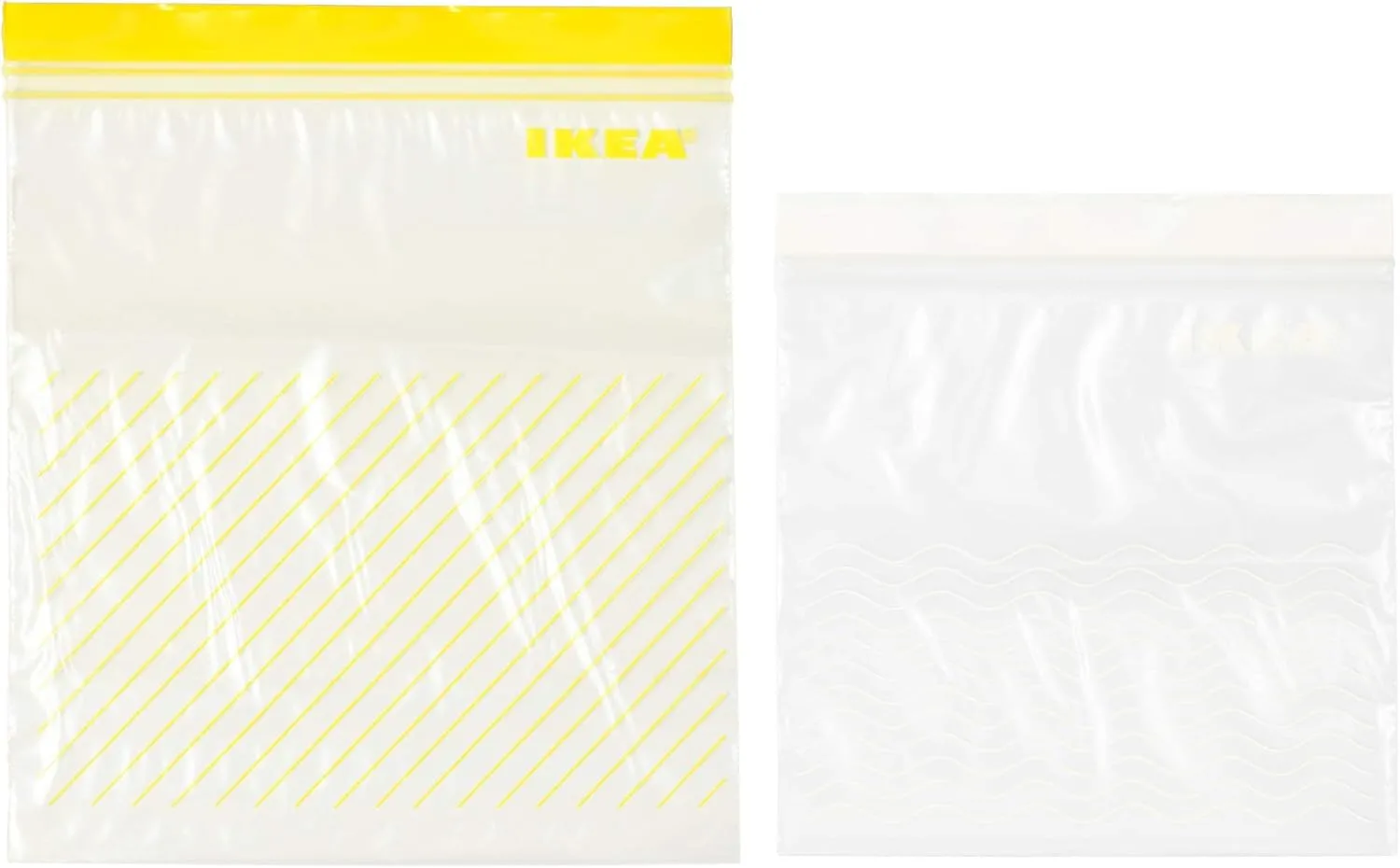 IKEA Istad Plastic Freezer Bag, Yellow/White