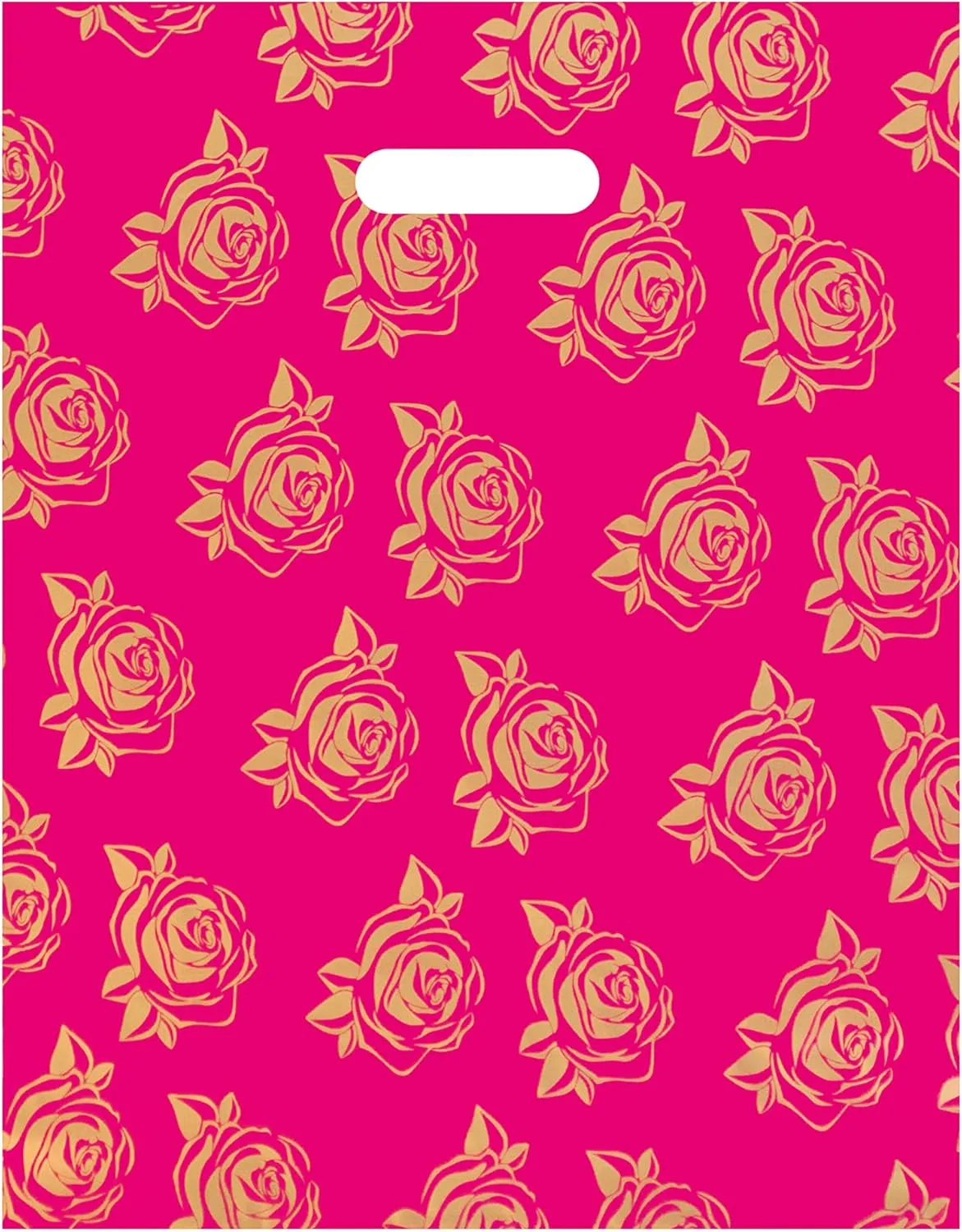 Infinite Pack Reusable Printed Plastic Merchandise Retail Shopping Bags for Boutiques, Stores and Malls