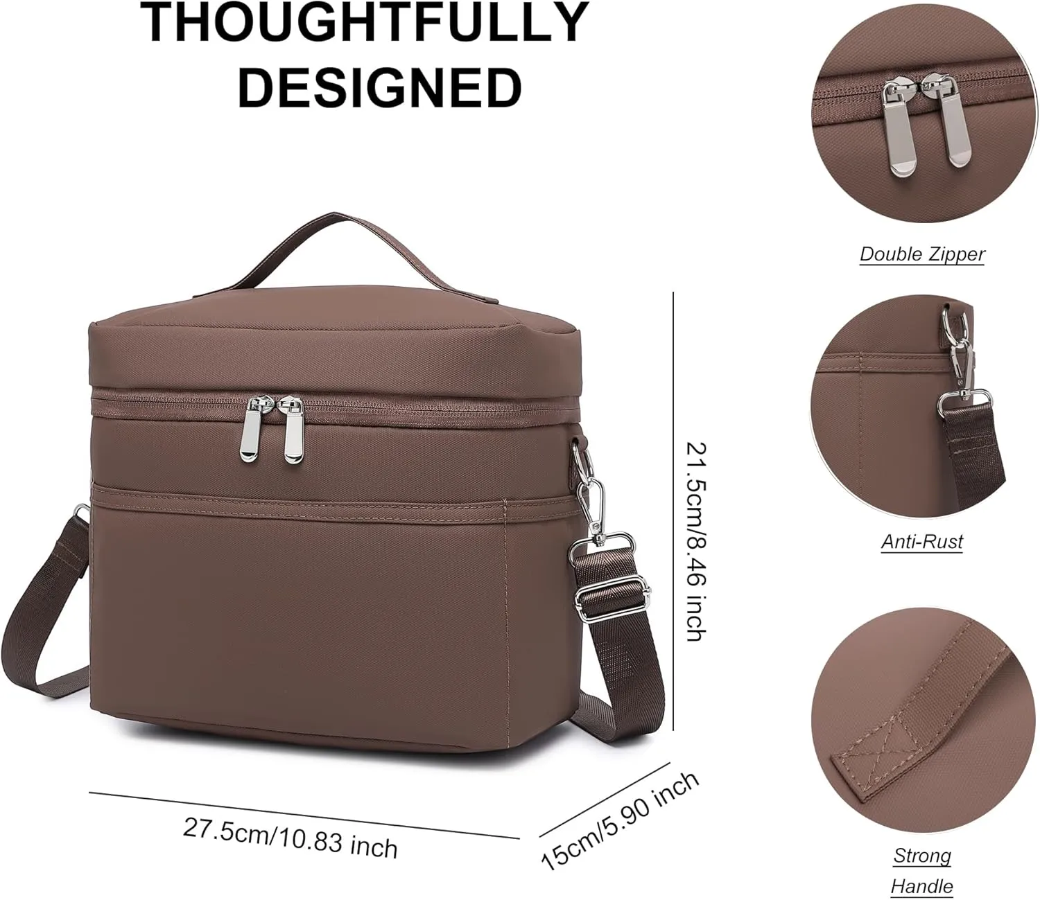 Insulated Lunch Bag for Women Adult Lunch Box Lightweight Waterproof Lunchbox Soft Cooler Reusable Lunch Bags for Work